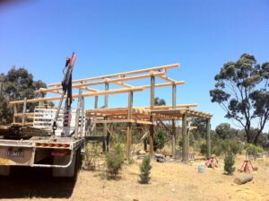 Mills road barn frame